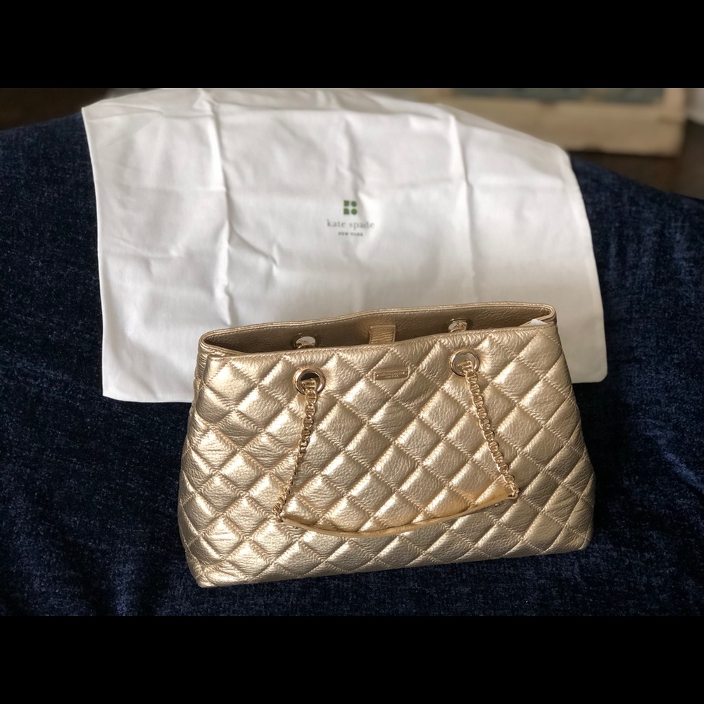 Kate Spade Gold Tote - Never Used